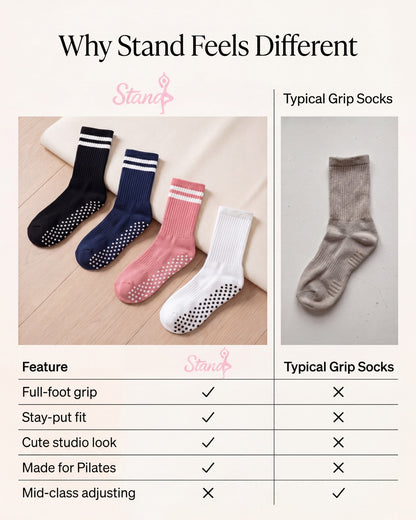 Stand Form-Lock Grip Socks